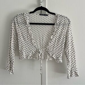 NastyGal Tie Front Blouse